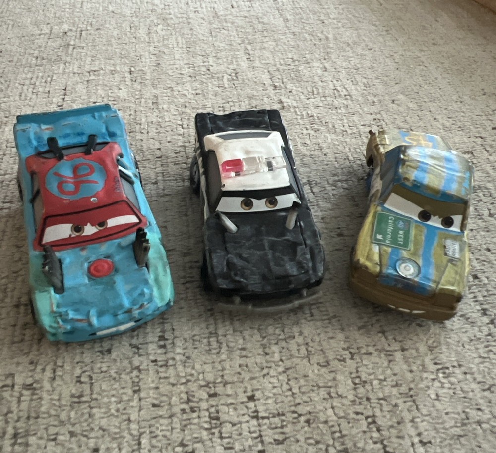 Disney Cars 3 Wild Bills Racing Die Cast Cars #96,#45 Plus # 54 The Law