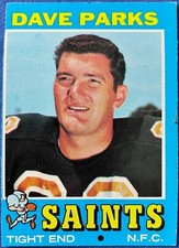 1971 Topps DAVE PARKS #37, New Orleans Saints