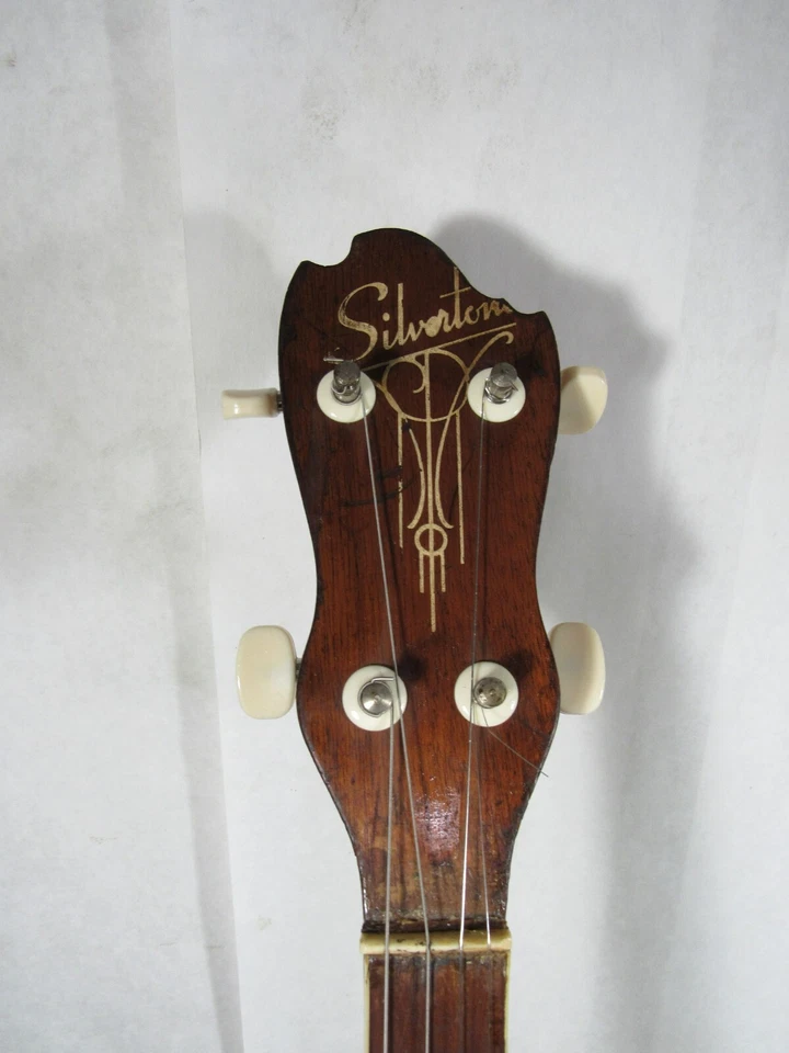 Vintage/Antique 1950s Silvertone Roscoe Holcomb Style Tenor Banjo - Image 2 of 4