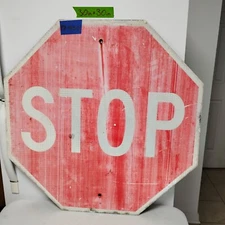 Stop Sign 30" Authentic Retired Street Traffic Road Sign Lot 12-450
