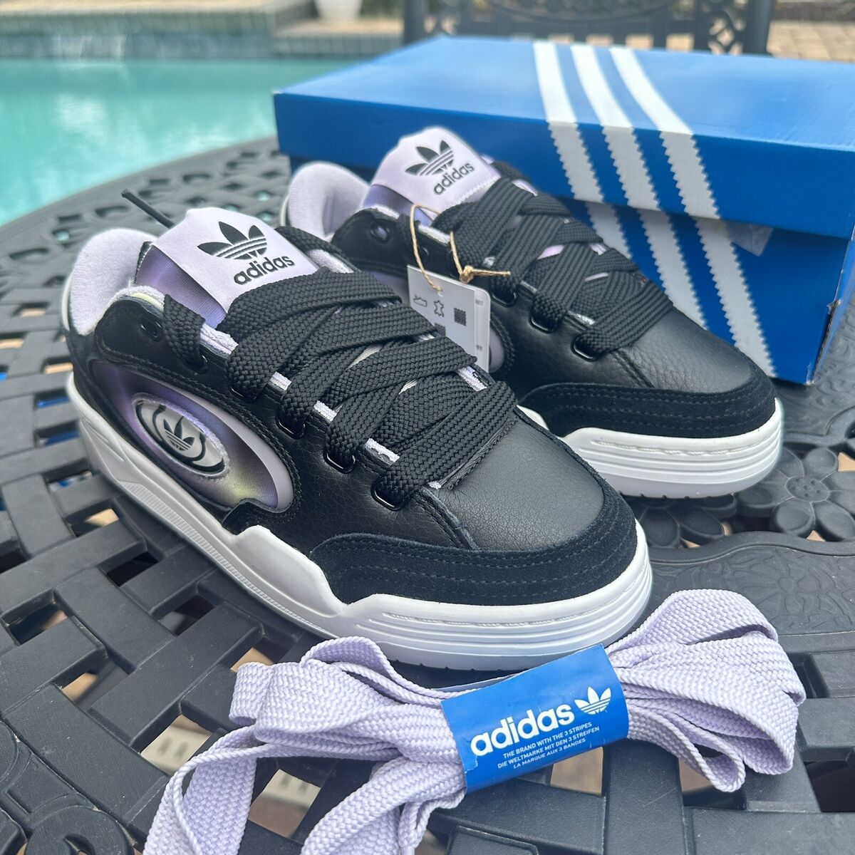 Adidas ADI2000 X Black Silver Dawn Gradient Women's Athletic Adidas ADI2000 X Black Silver Dawn Gradient Women's Athletic