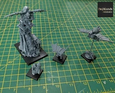 Highlands Miniatures Steppe Goblin Flying Goblins (Doom Diver) war machine.