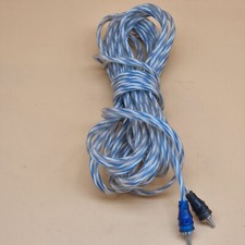 BLAUPUNKT 12 ft 2 Channel Shielded Twisted Interconnect RCA Audio Cable