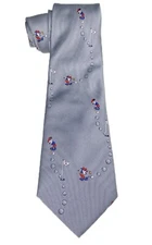 Vtg Mickey Mouse Playing Golf Neck Tie Balancine The Tie Works Walt Disney