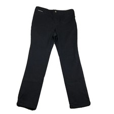 Charter Club Pants Womens 6P Black Slim Straight Leg Lightweight