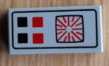 Piastrella Lego 1x2 vecchia grigio chiaro stampata 3069bp25 piastrelle accessori 6940 6931 6952