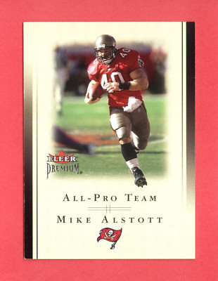 2002 FLEER PREMIUM (FB) Mike Alstott SP ALL-PRO TEAM CARD #15-APT #'ed 0556/1000