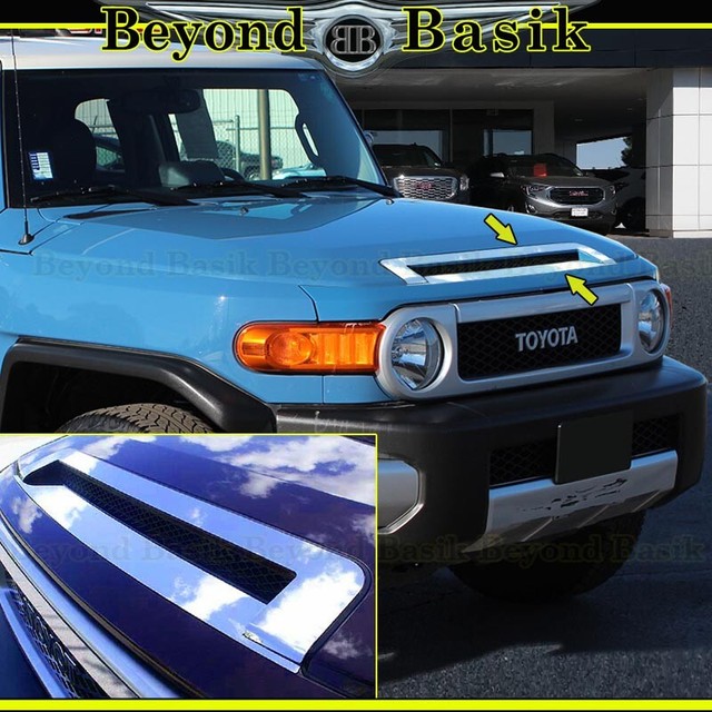 For 20072012 2013 2014 Toyota FJ Cruiser STAINLESS STEEL 2Pc Hood
