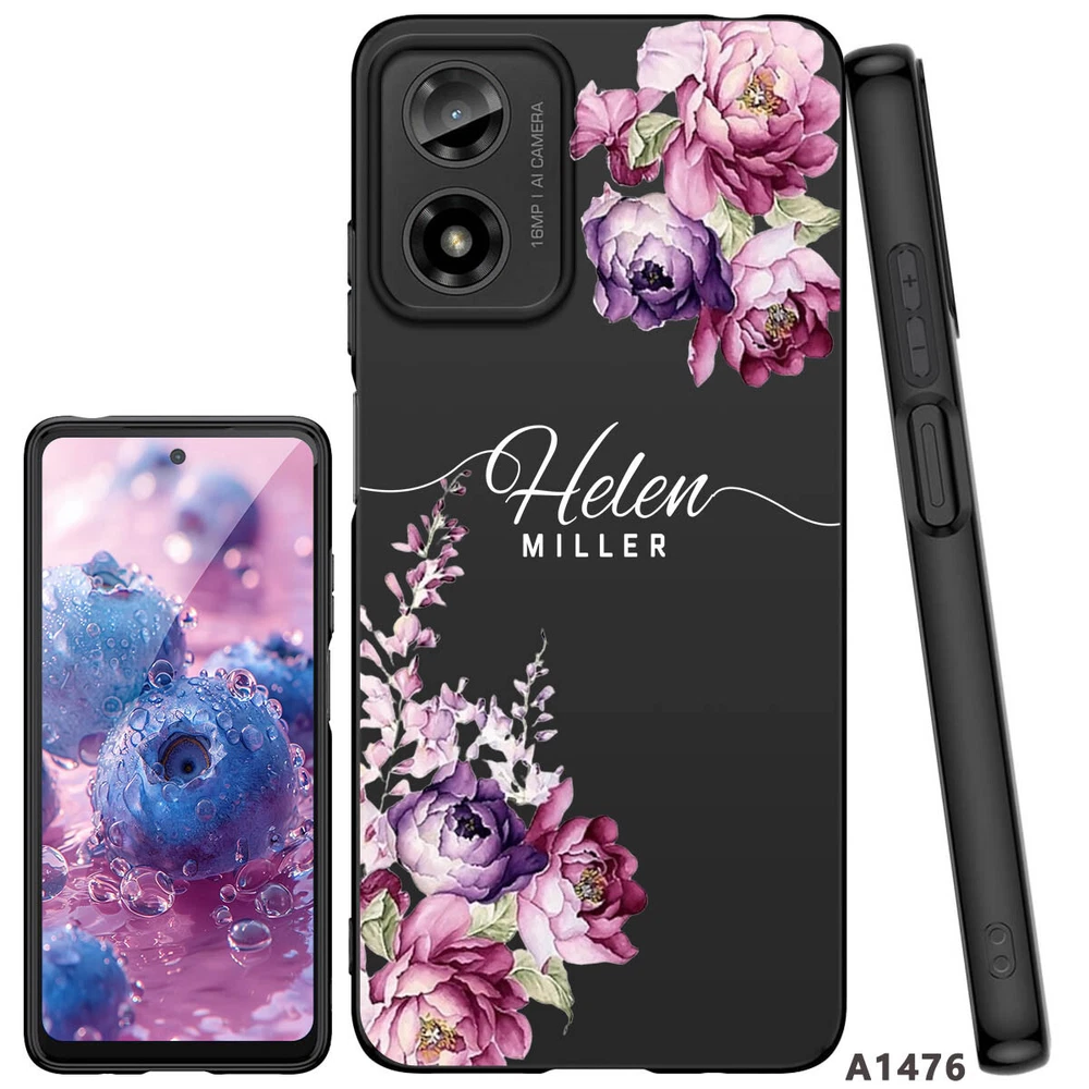 Motorola Moto G Play G Power 2024 2025 Custom Floral Phone Case