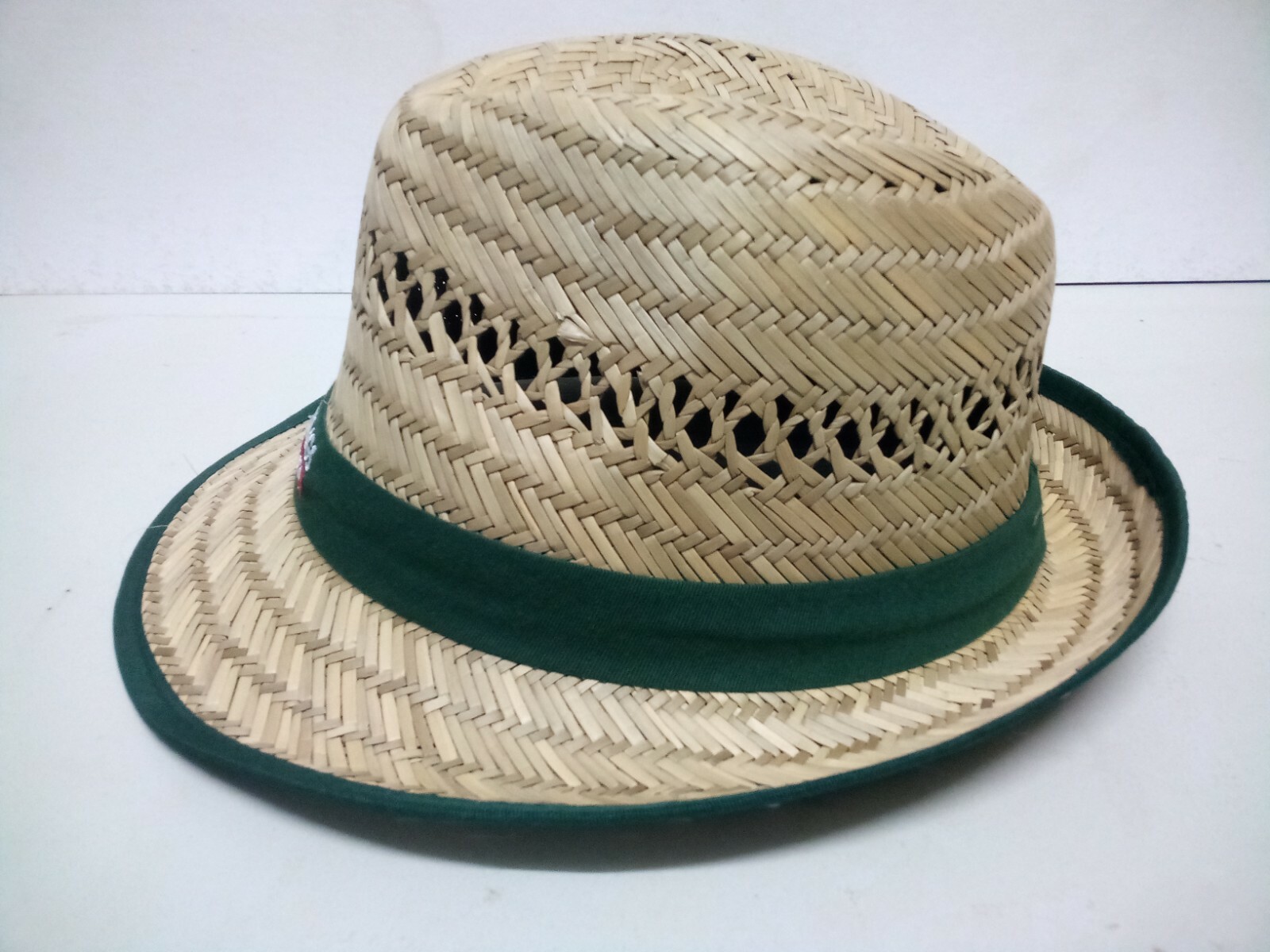 New Bunnings Warehouse Genuine Woven Straw Fedora Men's Hat, 59cm. eBay