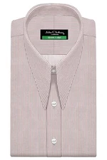 WWII Era Reproduction Clothing Spear Collar Light Maroon Pinstripes Men's Shirt