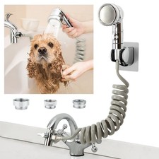 Sink Faucet Sprayer Attachment Hair Pet Rinser Showerhead with Stop Water-Saving