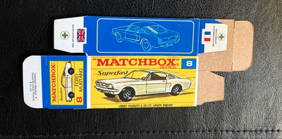 Matchbox Superfast #8 Ford Mustang  68- 70 Type F Repro Box