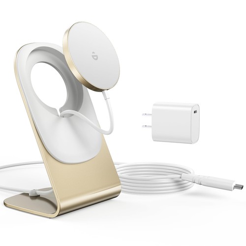 Magnetic Wireless Charger for iPhone 17/16/15/14/13/12 - Mag Charger+20W Gold