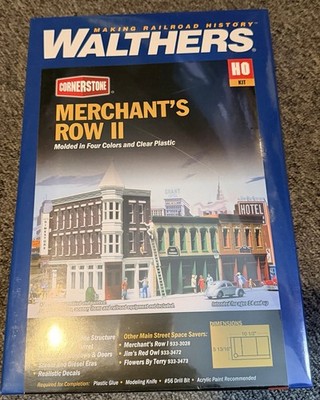 Walthers Cornerstone Merchant's Row II HO Commercial Kit 933-3029