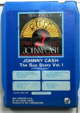 Johnny Cash - The Sun Story Vol. 1 8-Track Tape 1977 Country Sun Records