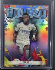 VINI JR. Topps Chrome UEFA GOLAZO REFRACTOR #G-2 Real Madrid Soccer 2021-22 