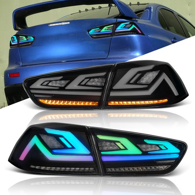 #ad #ad RGB Animation Taillights for Mitsubishi Lancer EVO X 2008 2020Pair W Sequential $252.62