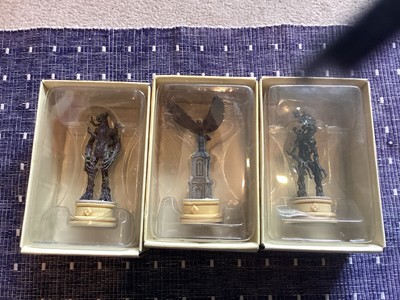 Lord Of The Rings Eagle Moss Chess Set. 3x White Rooks From Set 1 And 2. New 