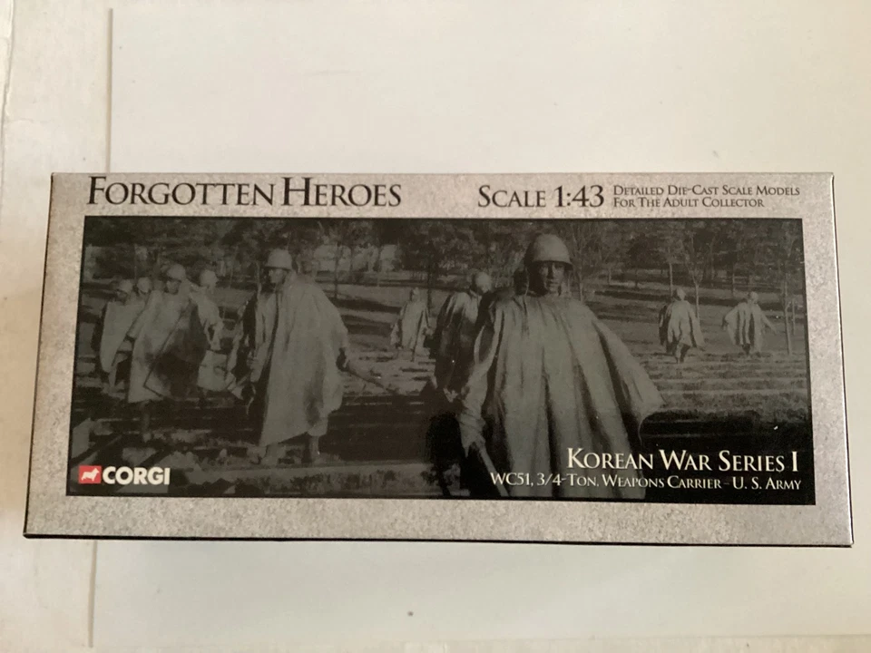 CORGI FORGOTTEN HEROES SCALA 1/43 KOREAN WAR WC51,3/4 TON.WEAPONS CARRIER - Immagine 2 di 2