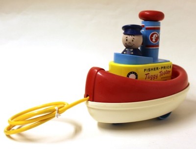 Vintage 1967 Fisher-Price Tuggy Tooter Pull Toy | eBay