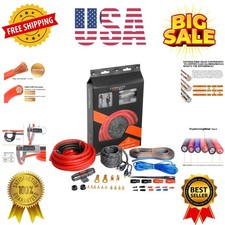 4ga Amp Kit - AWG Amplifier Wiring Kit for Car Subwoofers Speakers Audio Syst...