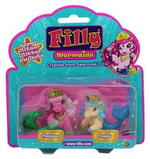 Filly Mermaids Chelsea & Andy mit Glitzer-Schwimmflossen Sammelfiguren 2-er Pack