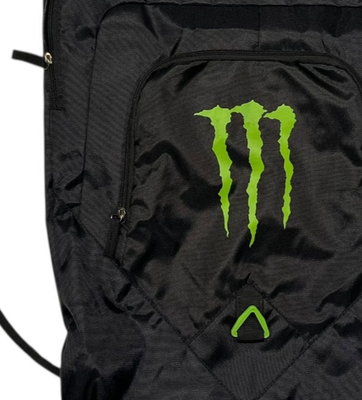 MONSTER ENERGY DRINK Black/Green PULL-STRING BACKPACK Athletic Gym