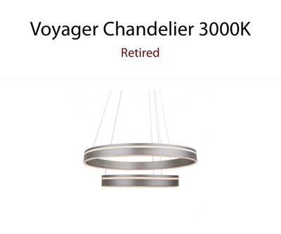 WAC Lighting Voyager Chandelier 3000K Retired PD-40902 Open Box PR