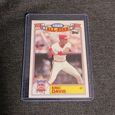 Topps Eric Davis Rack Pack Glossy All-Stars Baseball Card 1990 #7