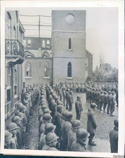 1945 Military Belgium Navy Men Don Khaki Meuse River Jackets 7X9 Vintage Photo