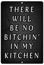 Rogue River Tactical Funny Kitchen Metal Tin Sign Wall Home Decor Bar No Comp...