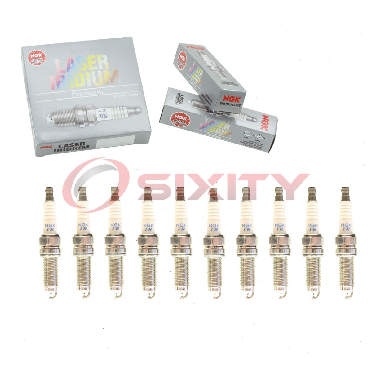 10 pc NGK 95710 DILZKR7B11GS Laser Iridium Spark Plugs for DXU22HCR-D11S jn