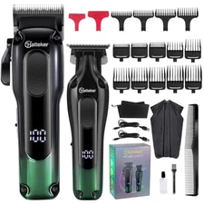 Hatteker Hair Clippers for Men Professional,Clippers and Trimmers Set T-Blade 