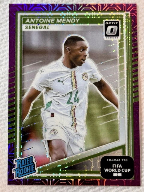 2025-26 Donruss FIFA World Cup Purple Mojo /25 Rookie #235 Antoine Mendy Senegal