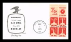 US COVER AIR MAIL 11C BOOKLET FIRST DAY ISSUE ARTMASTER CACHET