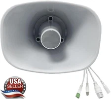 IP Network Horn Speaker PoE OnVIF with Microphone Outdoor and Indoor