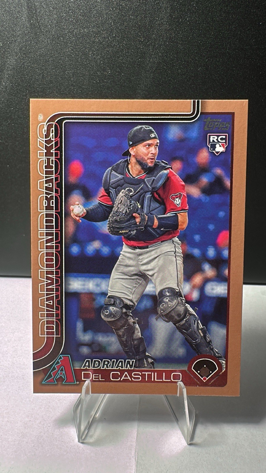 2025 Topps Series 1 Adrian Del Castillo #226 Gold Parallel /2025 Diamondbacks RC