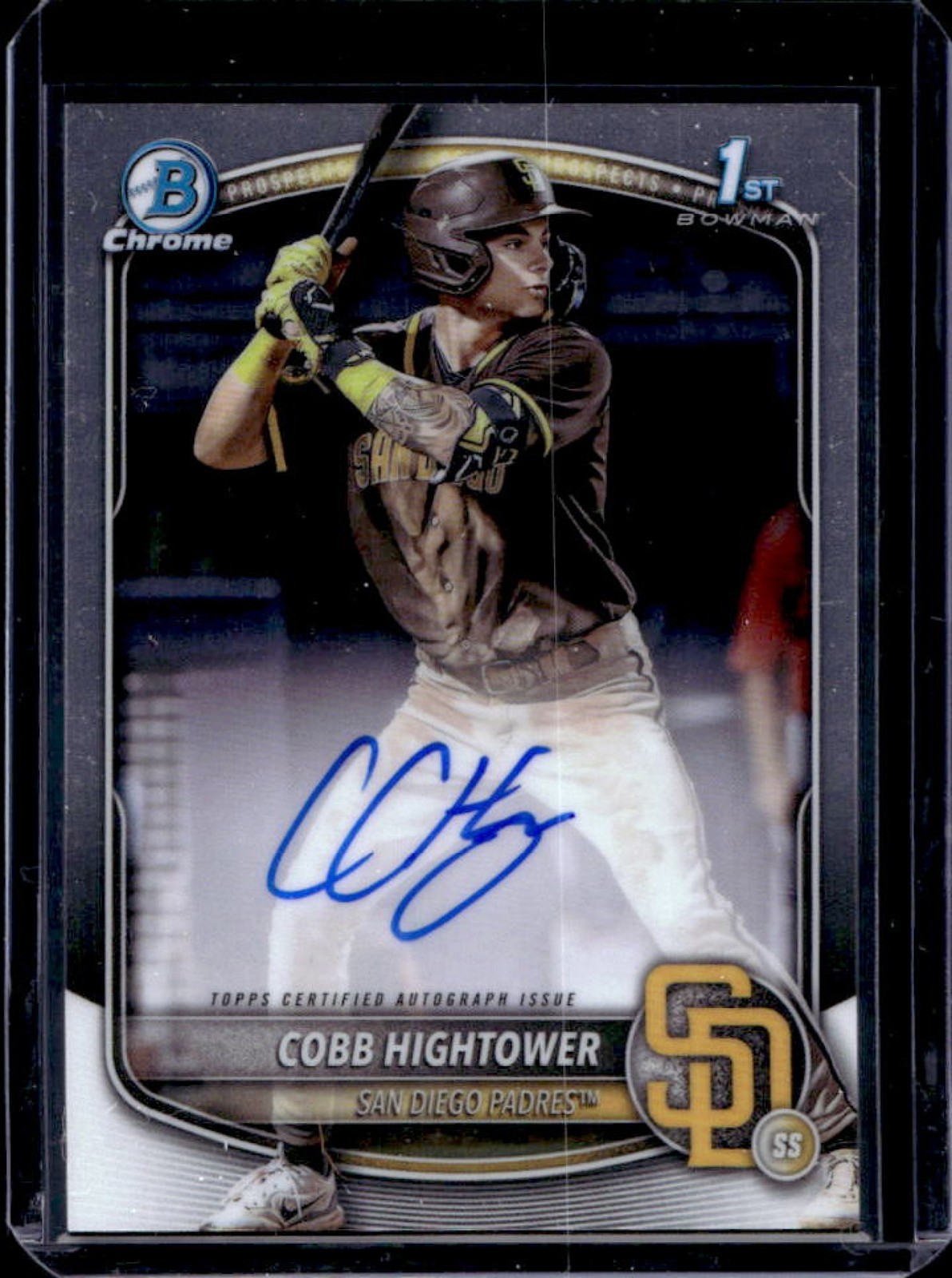2025 Bowman Cobb Hightower Chrome Auto 1st #CPA-CHI Padres