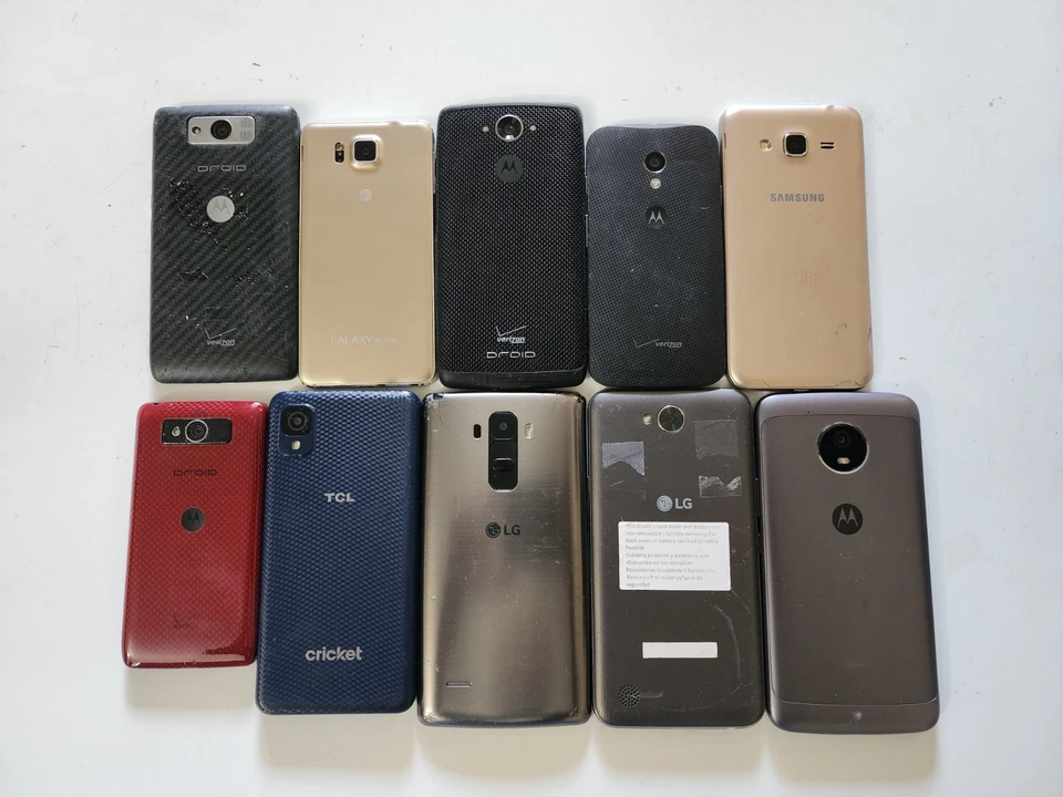 Smartphones - Lot of 10 - Working, READ! [CF-30] - Image 3 of 3