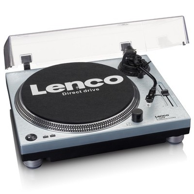 Lenco L-3809ME - Plattenspieler mit Direktantrieb - Pitch Control - USB/PC-Encod