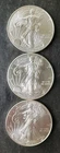 2011, 2012, and 2013 $1 American Silver Eagle Dollars