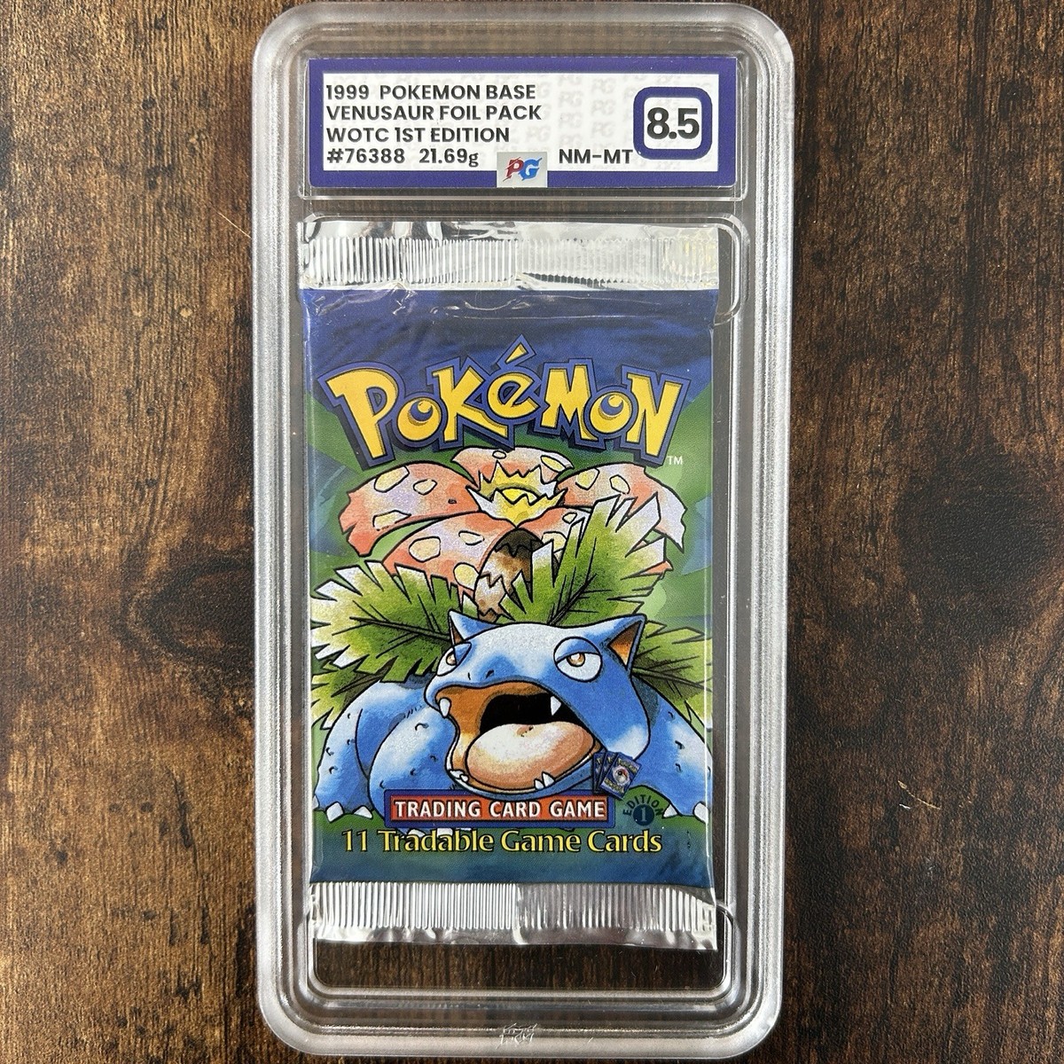 新品 ポケカ Base Set Booster Pack 1st Edition 1999 Pokemon 1st Edition Base Set Booster Pack HEAVY Holo ~21.69g