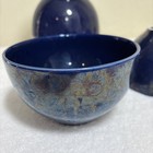 Dansk International Designs Portugal Stoneware Bowl Set of 6 Blue 5”x3” Reactive