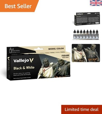 Verschiedene Packung mit 8 ungiftigen Acrylfarben - ideal für Modelle & Miniaturen