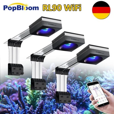 PopBloom 3 RL90 Vollspektrum Marine Aquarium Beleuchtung Riff Meerwasseraquarium