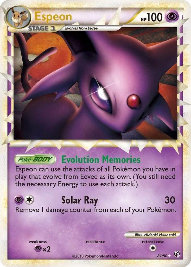 Espeon (Prime) - 81/90 - Undaunted Holo Rare - NM Condition