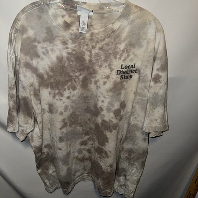 H&M Local District Shop Shirt Mens L Relaxed Fit Short Sleeves Casual