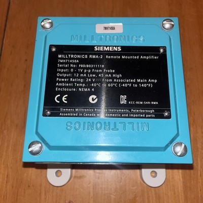 New Siemens Milltronics 7MH71450A Remote Mounted Amplifier RMA-2 7MH71450A