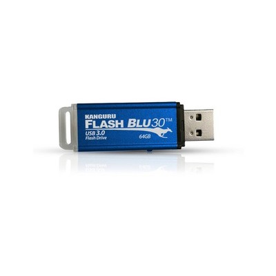 iStorage Kanguru FlashBlu30 64 GB sicheres Flash-Laufwerk USB-A blau (ALK-FB30-64G)